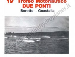 19th Trofeo Motonautico Due Ponti (1987)