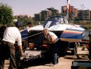 <b><a href='photo-6074-censusa-531_s-a-mariner-1982-10_en.htm'>Sella & Mosca - S.A. Mariner #10 (1982)</a></b><br><br>Fabio Buzzi, n.404 – Photographed at the slipways in Pavia during the 44th Raid Pavia-Venezia, 10.06.1984